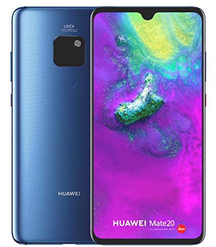 Huawei Mate 20 - Smartphone De 6.53" (Octa-Core, Ram De 4 GB, Memoria De 128 GB, Cámara De 16+12+8 MP, Android 9.0) Color Azul (Midnight Blue)