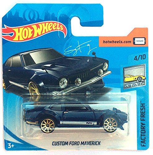 HW Hotwheels FJY18 – Custom Ford Maverick de Sung Kang Azul Oscuro metálico (Factory Fresh 4/10)
