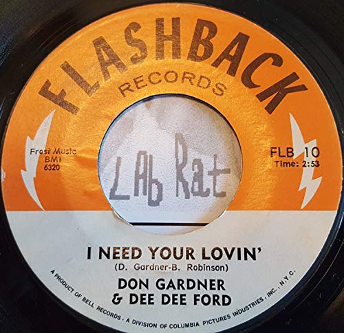 I Need Your Loving / Tell Me - Don Gardner and Dee Dee Ford 7" 45