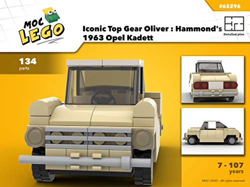 Iconic Top Gear Oliver : Hammond's 1963 Opel Kadett (Instruction only): MOCLEGO (English Edition)