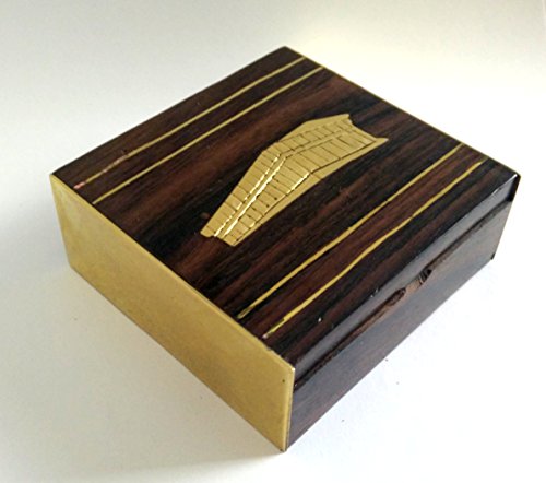 IconsGr Caja de madera griega hecha a mano con la Acrópolis del Partenón / 3