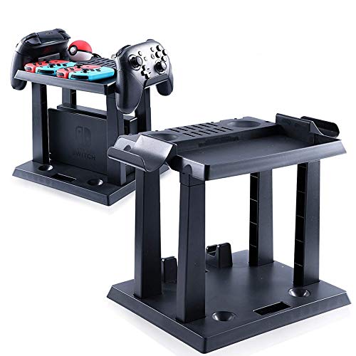 ICQUANZX Switch Soporte de Almacenamiento multifunción para Nintendo Switch Poke Ball Controller Switch Dock Set, Auriculares, Cable de Carga Accesorios de la Tarjeta de Juego (Negro) ICQUANZX Switch Soporte de Almacenamiento multifunción para Nintendo Switch Poke Ball Controller Switch Dock Set, Auriculares, Cable de Carga Accesorios de la Tarjeta de Juego (Negro)