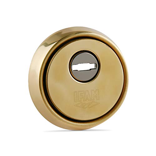 IFAM ES610L (025012)- Escudo de seguridad para puertas, núcleo reforzado de acero antitaladro, embellecedor antimordaza y antiextracción, acabado latón IFAM ES610L (025012)- Escudo de seguridad para puertas, núcleo reforzado de acero antitaladro, embellecedor antimordaza y antiextracción, acabado latón