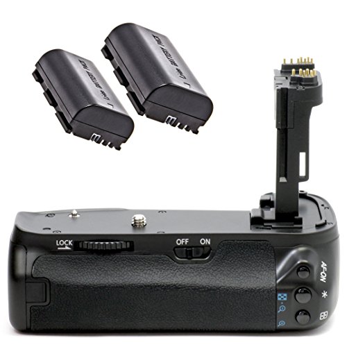 Impulsfoto Meike - Empuñadura de batería para Canon EOS 6D, similar a BG-E13, para 2 baterías LP-E6 y 6 pilas AA, incluye 2 baterías LP-E6