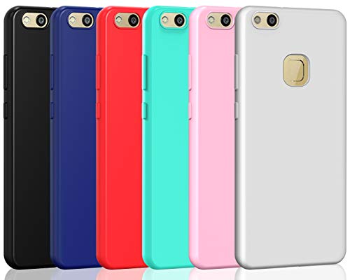 ivoler 6 x Funda para Huawei P10 Lite, Ultra Fina Carcasa Silicona TPU de Alta Resistencia y Flexibilidad (Negro, Azul Oscuro, Rojo,Verde, Rosa, Blanco) ivoler 6 x Funda para Huawei P10 Lite, Ultra Fina Carcasa Silicona TPU de Alta Resistencia y Flexibilidad (Negro, Azul Oscuro, Rojo,Verde, Rosa, Blanco)
