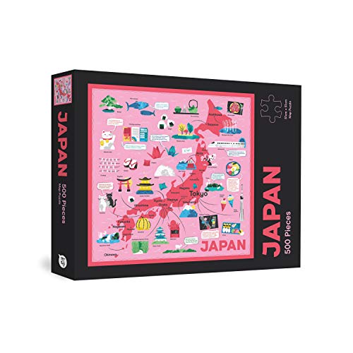 Japan Map Puzzle: 500-Piece Jigsaw Puzzle