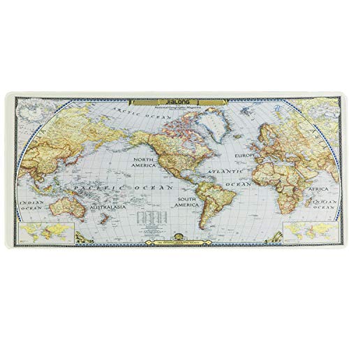 JIALONG Alfombrilla de ratón Grande Alfombrilla Gaming ratón láser, óptico XXL 900x400mm, Lavable, Base de Caucho para Gamers Ordenador, PC y Portátil (Mapa Mundi) JIALONG Alfombrilla de ratón Grande Alfombrilla Gaming ratón láser, óptico XXL 900x400mm, Lavable, Base de Caucho para Gamers Ordenador, PC y Portátil (Mapa Mundi)