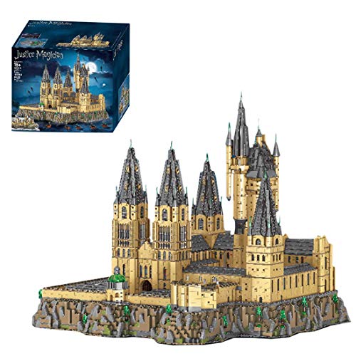 JILIGALA Técnica Gran Castillo Central Mall Modelo 12918pcs 3 en 1 Famoso Modelo de Ladrillos de Arquitectura para Harry Potter Hogwarts Castle Compatible con Lego 71043