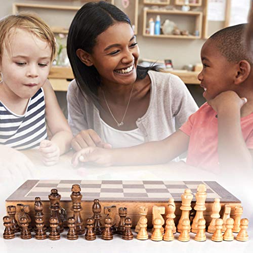 Juego De Ajedrez De Madera, Juego De Mesa De Madera Plegable, Divertido Juego De Ajedrez Familiar Para Niños Y Adultos Juego De Ajedrez De Madera, Juego De Mesa De Madera Plegable, Divertido Juego De Ajedrez Familiar Para Niños Y Adultos