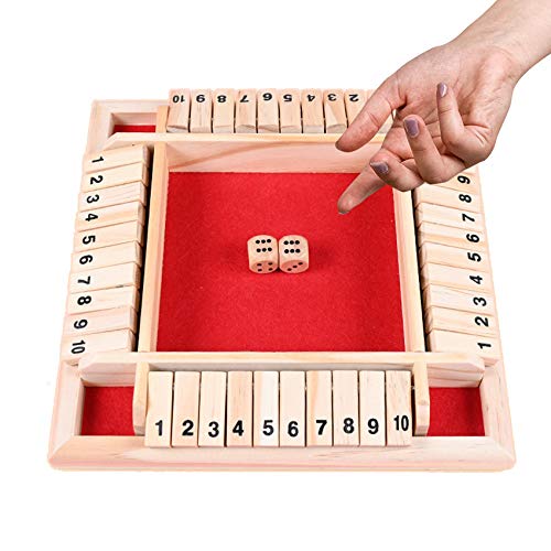 Juego de Mesa de Madera,Juego de Mesa Clásico,Juego de Mesa de Madera de Cuatro Caras,Juego de Matemáticas Familiar para Niños,Juego de Mesa de Cuatro Caras,Juego de Mesa de Madera dados (rojo) Juego de Mesa de Madera,Juego de Mesa Clásico,Juego de Mesa de Madera de Cuatro Caras,Juego de Matemáticas Familiar para Niños,Juego de Mesa de Cuatro Caras,Juego de Mesa de Madera dados (rojo)