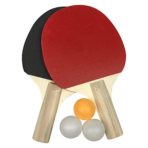 Juego de tenis de mesa, juego de ping-Pong con 3 pelotas y 2 raquetas para un juego divertido de deportes de interior al aire libre Juego de tenis de mesa, juego de ping-Pong con 3 pelotas y 2 raquetas para un juego divertido de deportes de interior al aire libre