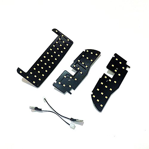 July King 3 pcs 72LEDs 2835SMD 6000K Blanco LED Interior Lectura Luces para Prius 30 Serie
