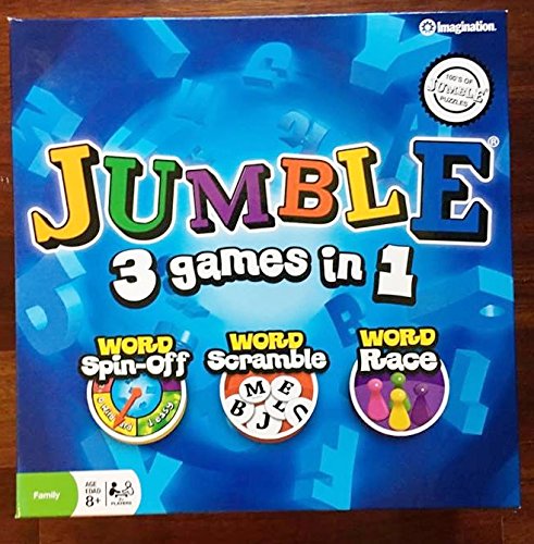 Jumble 3 in 1 Board Game (Word Scramble, Word Spin-off, Word Race) Imagination Games