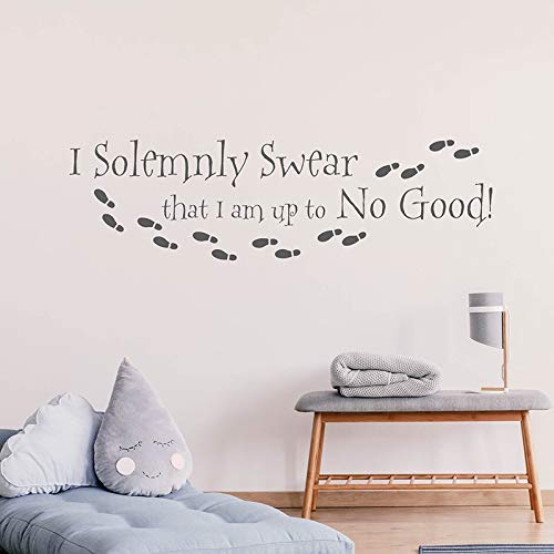 Juro solemnemente Cita Calcomanía de pared Calcomanías de Hary Potter Calcomanías de la serie Harry Potter para guardería Habitación para niños Citas de dormitorio Pegatina A2 70x 20cm Juro solemnemente Cita Calcomanía de pared Calcomanías de Hary Potter Calcomanías de la serie Harry Potter para guardería Habitación para niños Citas de dormitorio Pegatina A2 70x 20cm