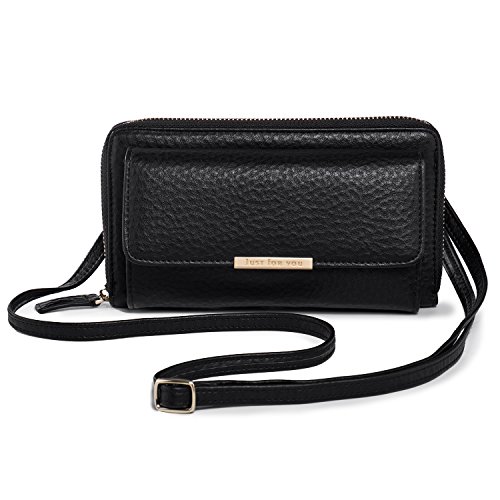 Katloo Cuero Bandolera Mujer, Organizador De Bolsos De Mujer, Bolsos Mujer Pequeños Tarjetero, Maletin De Maquillaje Carteras De Mujer, Bolso Cadenas Para iPhone 11 Pro Max XR 8 7 6S Plus Samsung S20+