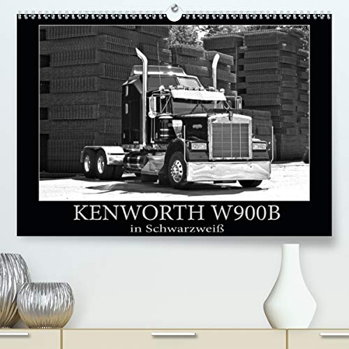 KENWORTH W900B - in Schwarzweiß (Premium, hochwertiger DIN A2 Wandkalender 2021, Kunstdruck in Hochglanz): Ein US-Gigant der Straße (Monatskalender, 14 Seiten )