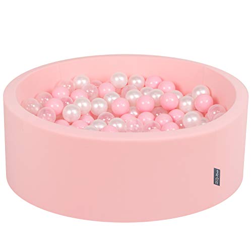 KiddyMoon 90X30cm/200 Bolas ∅ 7Cm Piscina De Bolas para Ninos Hecha En La UE, Rosa:Rosa Clr,Perla,Transparente KiddyMoon 90X30cm/200 Bolas ∅ 7Cm Piscina De Bolas para Ninos Hecha En La UE, Rosa:Rosa Clr,Perla,Transparente