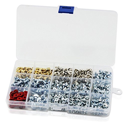 Kit de 620 tornillos y tuercas surtidos para reparación de computadoras Kit de 620 tornillos y tuercas surtidos para reparación de computadoras