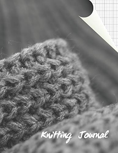 KNITTING JOURNAL: A KNITTER´S PATTERN GRAPH PAPER | LARGE DESIGN LOG BOOK | 4:5 RATIO (40 stitches = 50 rows) | RECTANGULAR PATTERN GRID TO REFLECT THE ACTUAL SHAPE OF A KNITTING STITCH