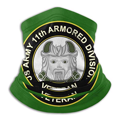 KNJF Us Army Veteran 11th Blinded Division - Calentador de cuello cálido y resistente al viento