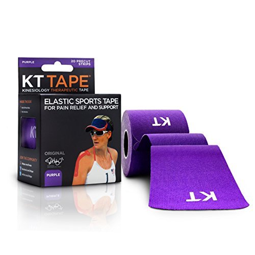 KT TAPE Original, Pre-Cut, 20 Strip, Cotton, Purple by