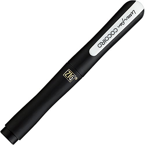 Kuretake ZIG - Bolígrafo con forma de corazón, color Jet Black