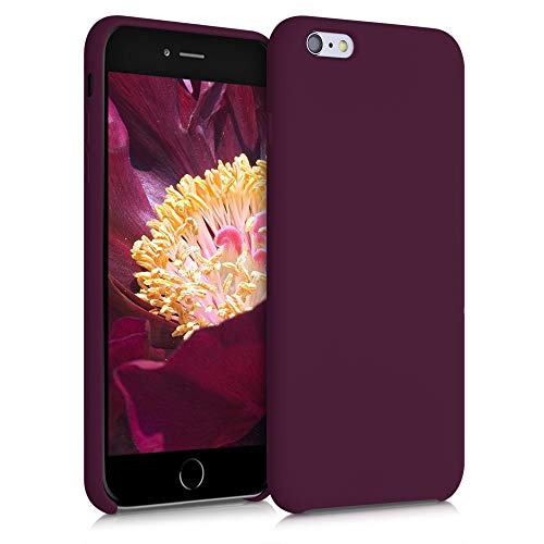 kwmobile Funda Compatible con Apple iPhone 6 Plus / 6S Plus - Carcasa de TPU para móvil - Cover Trasero en Violeta Burdeos