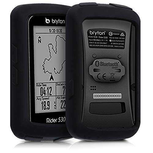 kwmobile Funda Compatible con Bryton Rider 530 - Carcasa de Silicona para GPS - Cover en Negro