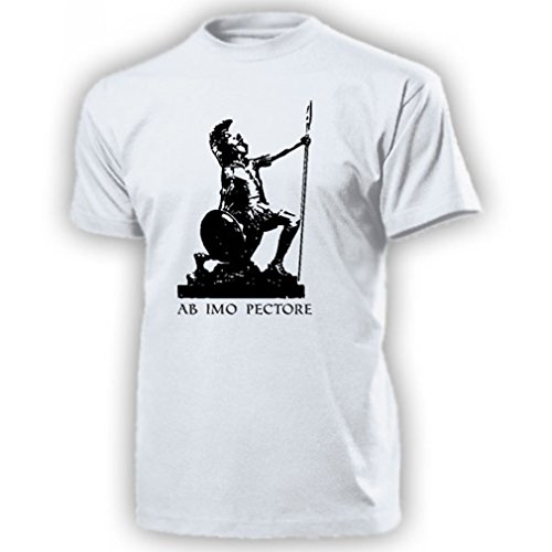 legionär Roma legionär Infantería Soldado Romano Legion Antigua Roma Lanza pilum – Camiseta # 14254 blanco Large
