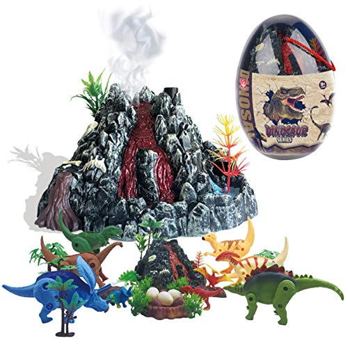 Lizefang Conjunto De Juguetes De Figuras De Dinosaurios Realistas Kit De Juguetes De Mundo De Dinosaurios De Dos Modos Ecológicos para Niños Durable