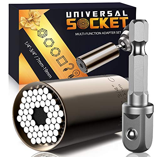 llave Universal de Vaso Regalo Hombre - 7-19 mm Universal Llave Regalo Navidad Hombres, llave Universal Acero al Cromo-vanadio de alta Resistencia, Hombre Regalo Original llave Universal Vaso llave Universal de Vaso Regalo Hombre - 7-19 mm Universal Llave Regalo Navidad Hombres, llave Universal Acero al Cromo-vanadio de alta Resistencia, Hombre Regalo Original llave Universal Vaso