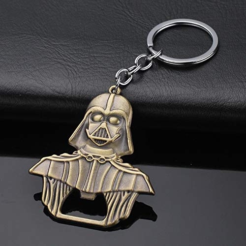 Llavero Disney Star Wars Jewelry Falcon Darth Vader Abridor de botellas de aleación de metal llavero solo abrebotellas o con llavero (color: 2, tamaño: normal)