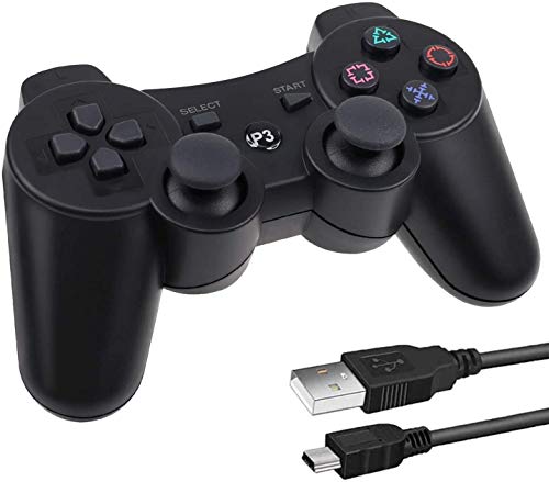 Lunriwis Controlador de Juegos PS3 Controlador PS3 Controlador Inalámbrico para PlayStation 3 Sensores de Movimiento de 6 ejes Controlador USB 3 Vibración Dual Lunriwis Controlador de Juegos PS3 Controlador PS3 Controlador Inalámbrico para PlayStation 3 Sensores de Movimiento de 6 ejes Controlador USB 3 Vibración Dual