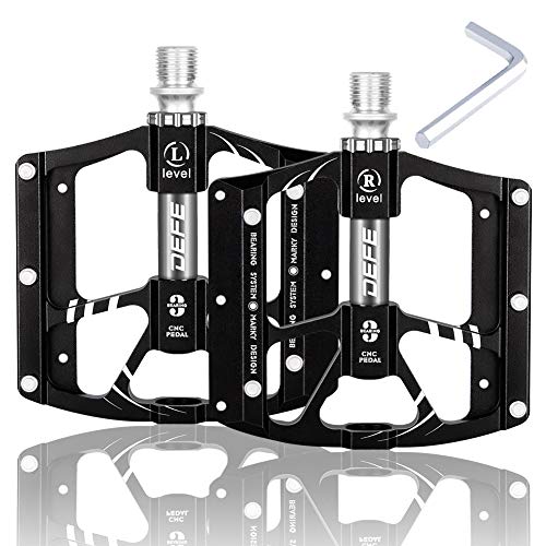 LUROON Pedales de Bicicleta,Pedales Montaña Aluminio 9/16 Pulgadas Sealed los Cojinetes con Antideslizante,para Bicicleta de Montaña, Bicicleta Urbana,Biciclet Carretera,etc MTB/BMX Pedales LUROON Pedales de Bicicleta,Pedales Montaña Aluminio 9/16 Pulgadas Sealed los Cojinetes con Antideslizante,para Bicicleta de Montaña, Bicicleta Urbana,Biciclet Carretera,etc MTB/BMX Pedales