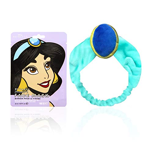 MAD Beauty Pack Mascarilla Facial + Banda Felpa Princesa Jasmine Licencia Oficial Disney 25 ml (PAMMB008)