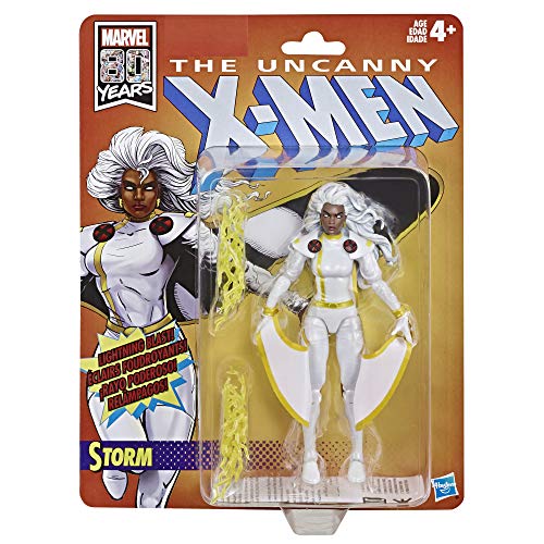 Marvel Retro Ventilador de 6 Pulgadas colección Storm (X-Men) Figura de acción Super Hero Collectible Series, Color sí. (Hasbro)