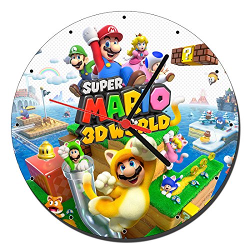 MasTazas Super Mario 3D World Reloj de Pared Wall Clock 20cm