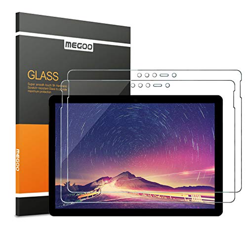 MEGOO [Paquete de 2] Protector de Pantalla para Microsoft Surface Go (10 Pulgadas, 2018) [Vidrio Templado] [Garantía de por Vida] [Instalación fácil] [Anti-Scratch]
