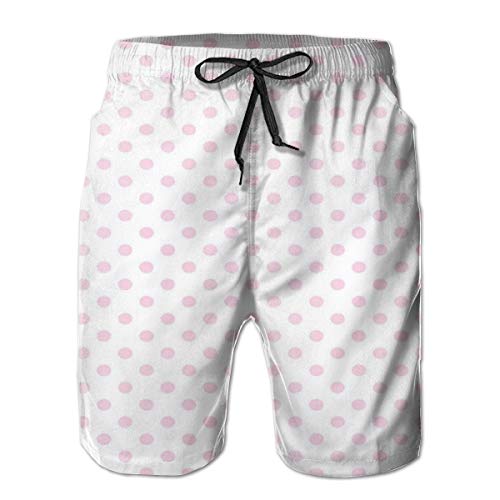 Men's Swim Trunks Board Shorts Beach Pants Surfing Boardshorts,Pastel Toned Composition with Oval Shapes Baby Shower Themed Design,Fancy Print Hawaiian Shorts Four Size Men's Swim Trunks Board Shorts Beach Pants Surfing Boardshorts,Pastel Toned Composition with Oval Shapes Baby Shower Themed Design,Fancy Print Hawaiian Shorts Four Size