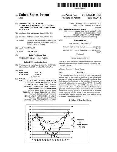 Method of controlling ventilation and chilling systems to conserve energy in commercial buildings: United States Patent 9869481 (English Edition)