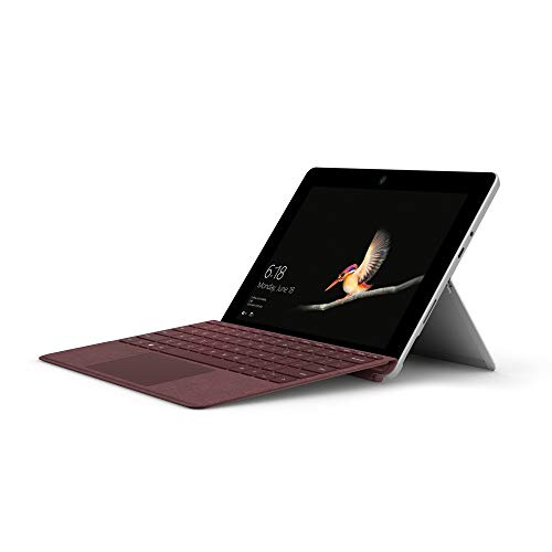 Microsoft Surface Go Signature Type Cover Teclado para móvil Borgoña QWERTY Alemán - Teclados para móviles (Borgoña, Tejido alcántara, Surface Go, 25,4 cm (10"), QWERTY)