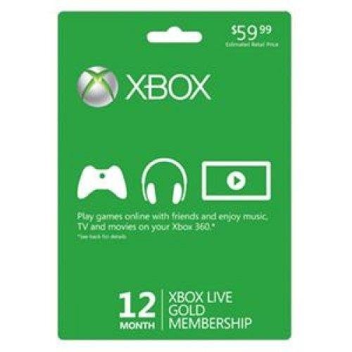 Microsoft Xbox LIVE 12 Month Gold Membership (Physical Card) by Excel Microsoft Xbox LIVE 12 Month Gold Membership (Physical Card) by Excel
