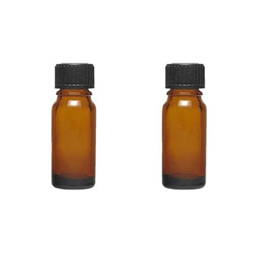 Mikken - Botellas con cuentagotas (2 unidades, 10 ml, cristal marrón, sin BPA, fabricado en Alemania, incluye etiquetas de rotula)