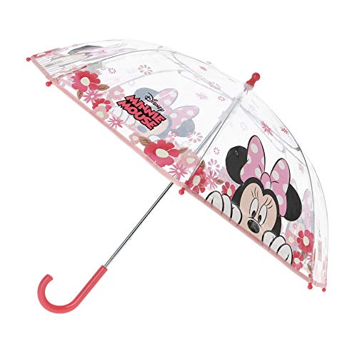 Minnie Mouse Paraguas Minnie | en Rosa y Transparente Sombrilla para niños