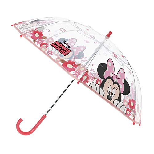 Minnie Mouse Paraguas Minnie | en Rosa y Transparente Sombrilla para niños Minnie Mouse Paraguas Minnie | en Rosa y Transparente Sombrilla para niños