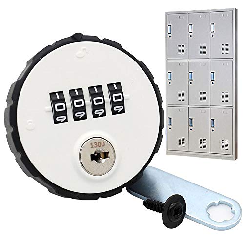 MIONI Armario de combinación Cam Lock 4 dígitos sin llave para cajón de la puerta Armario de la escuela de gimnasio con clave Reset