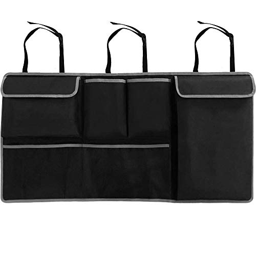 MiOYOOW Organizador de Maletero de Coche, Bolsa de Almacenamiento Plegable Organizador Asiento Coche con Bolsillos Coche Accesorios para Coche Interior