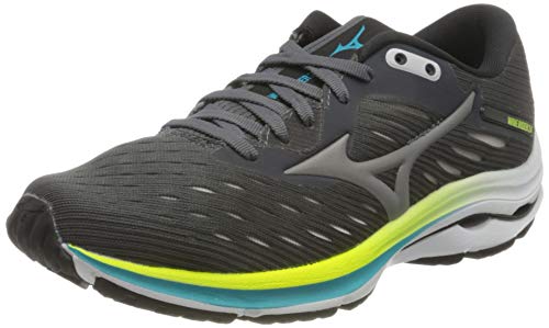 Mizuno Wave Rider 24, Zapatillas para Correr de Carretera para Mujer, Crock/Phantom/Scuba Blue, 35 EU Mizuno Wave Rider 24, Zapatillas para Correr de Carretera para Mujer, Crock/Phantom/Scuba Blue, 35 EU