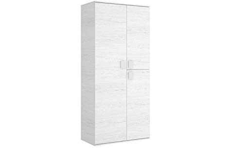 Mobelcenter - Armario 3 Puertas 90 cm - Color Blanco Artic - Medidas: Ancho: 90 cm x Alto: 202 cm x Fondo: 53 cm - (1084)