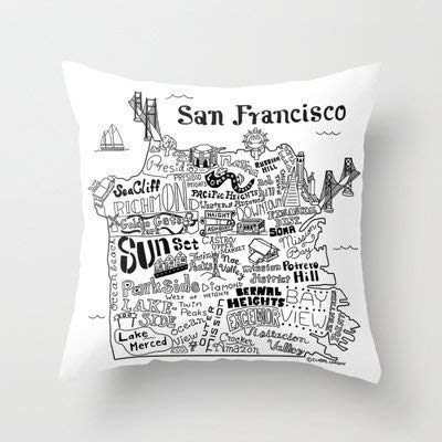 Moda Fundas de Cojines Divertidos Mapa de San Francisco Ilustración Llegada Fundas cómodas Funda de cojín Funda de Almohada Hogar, Interior, Cama, Jardín, Coche, Oficina, Sofá Decoración Moda Fundas de Cojines Divertidos Mapa de San Francisco Ilustración Llegada Fundas cómodas Funda de cojín Funda de Almohada Hogar, Interior, Cama, Jardín, Coche, Oficina, Sofá Decoración